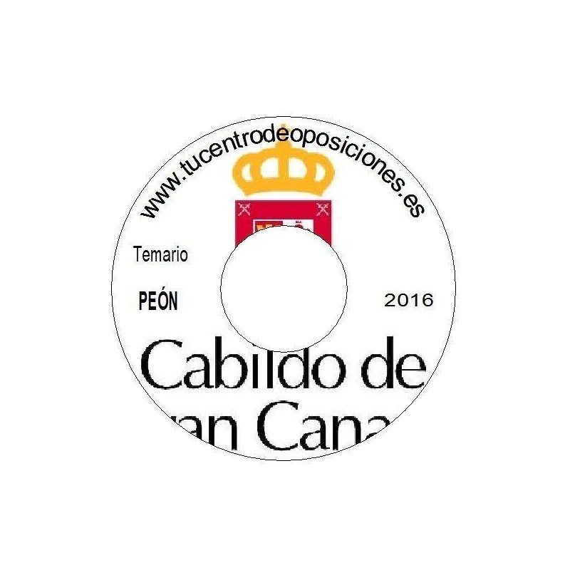 Temario Peón. Cabildo de Gran Canaria